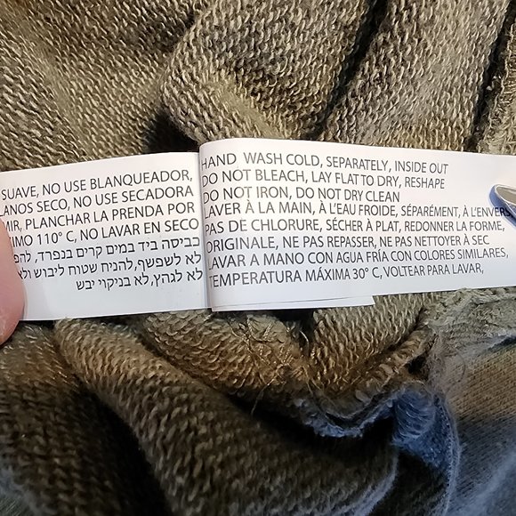 Dex Top Long Sleeve Blouse Sage Color with beaded Size S, Casual, Urban Chic - Picture 8 of 12